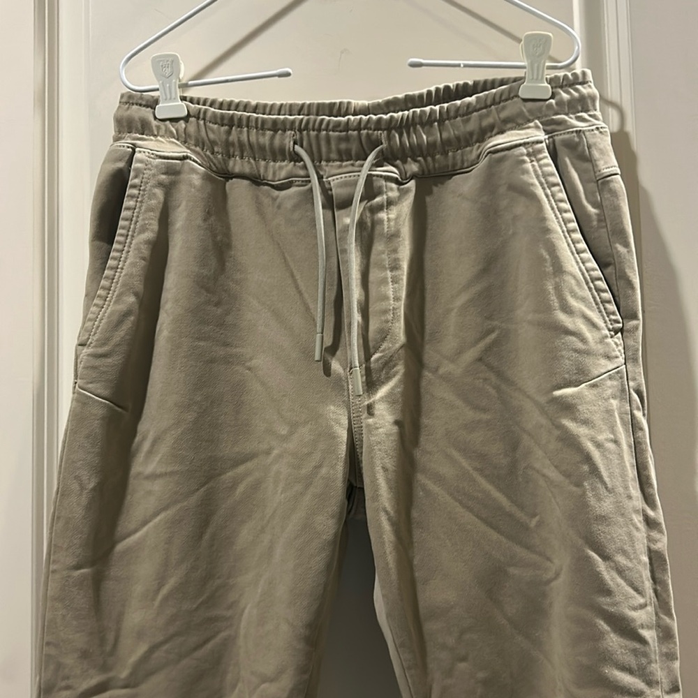 Like New! ZARA soft denimwear pullON drawstring JOGGERS stretch PANTS pockets M